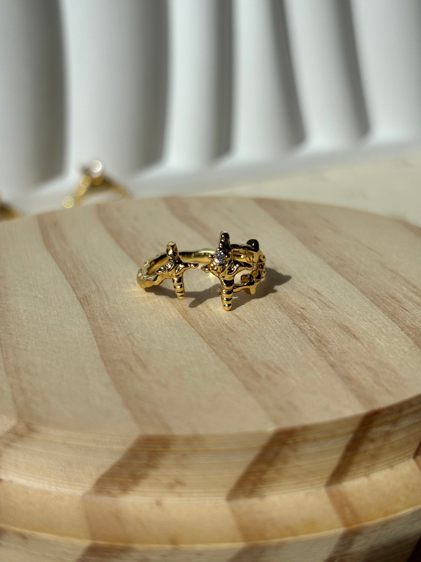 Bague étoile dorée - Aurorejewels