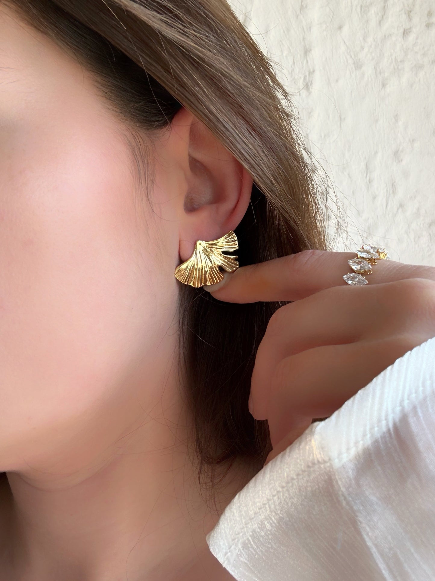Boucles d'oreilles ginkgo - Aurorejewels