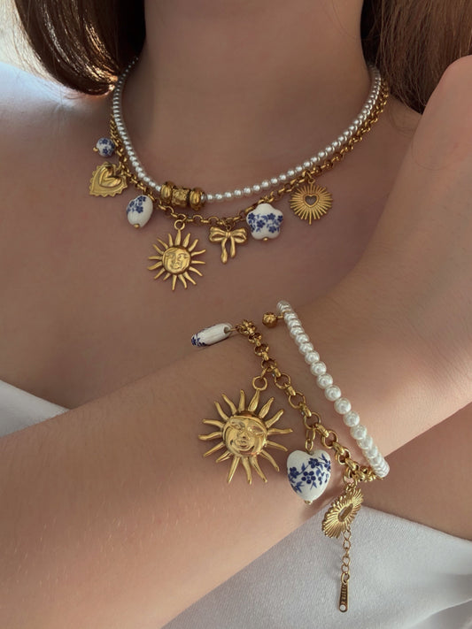 Bracelet breloque acier inoxydable - Aurorejewels