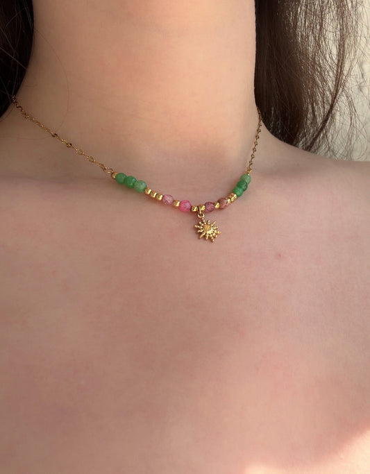 Collier tournesol - Aurorejewels