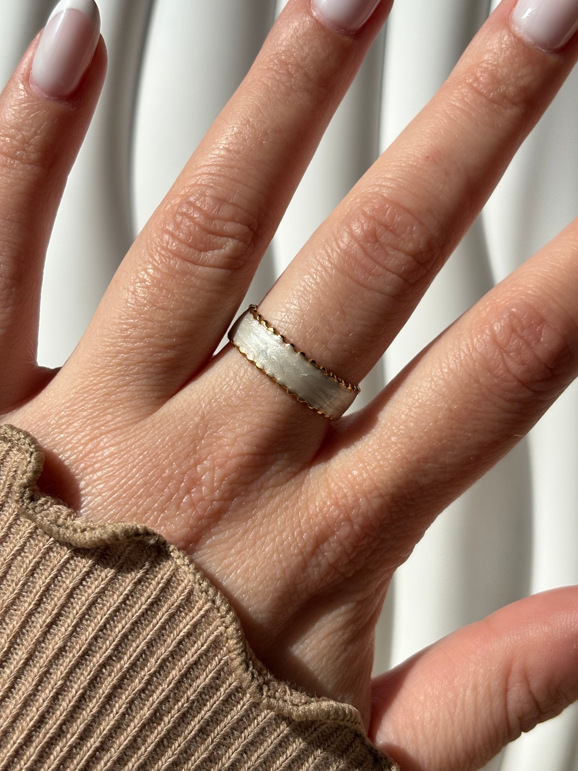 Bague blanche - Aurorejewels