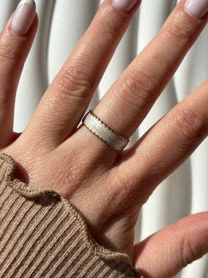Bague blanche - Aurorejewels