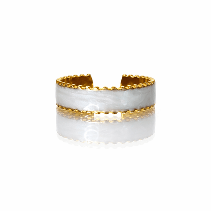Bague blanche - Aurorejewels