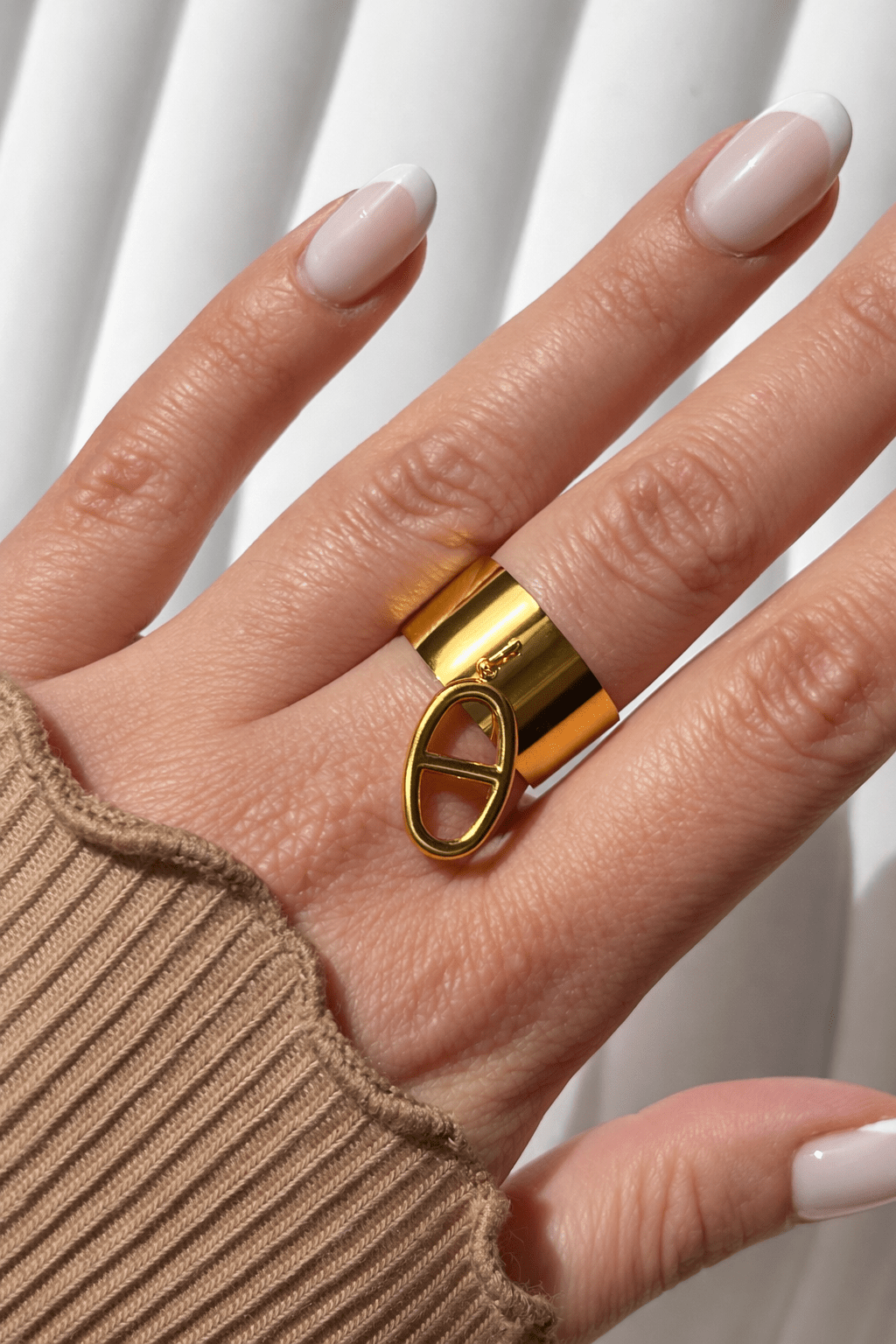 Bague breloque maille marine - Aurorejewels