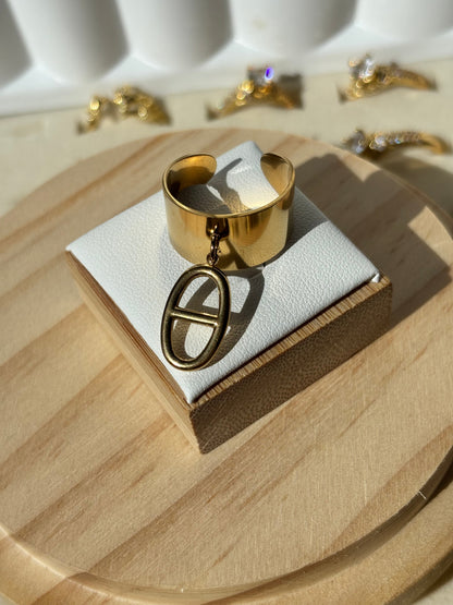 Bague breloque maille marine - Aurorejewels