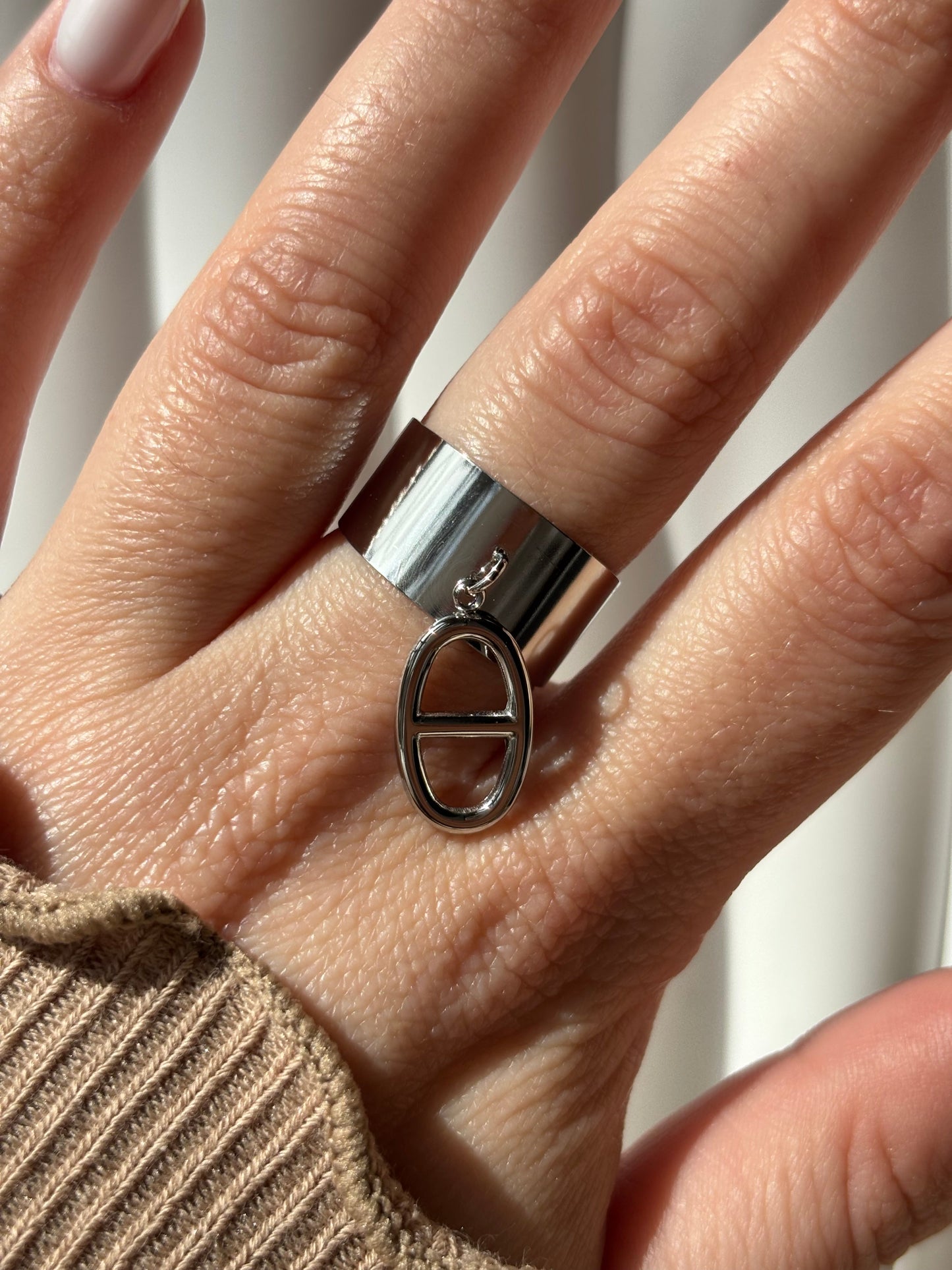 Bague breloque maille marine - Aurorejewels