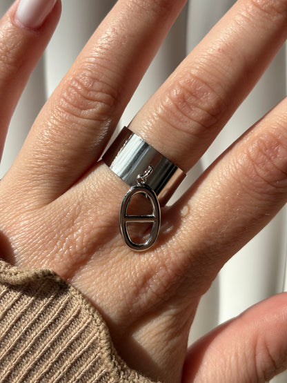 Bague breloque maille marine - Aurorejewels