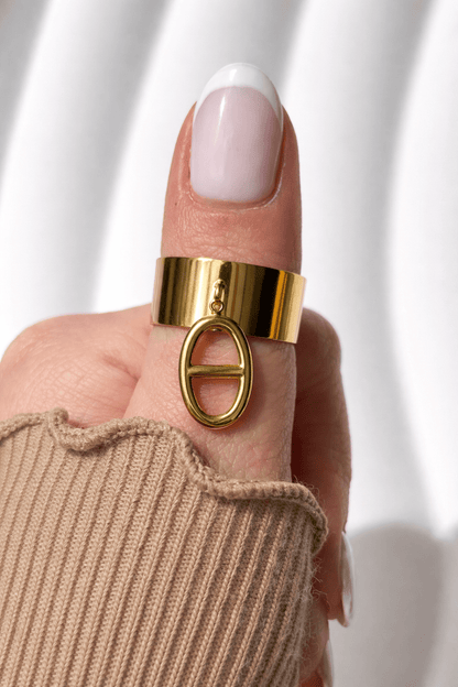 Bague breloque maille marine - Aurorejewels