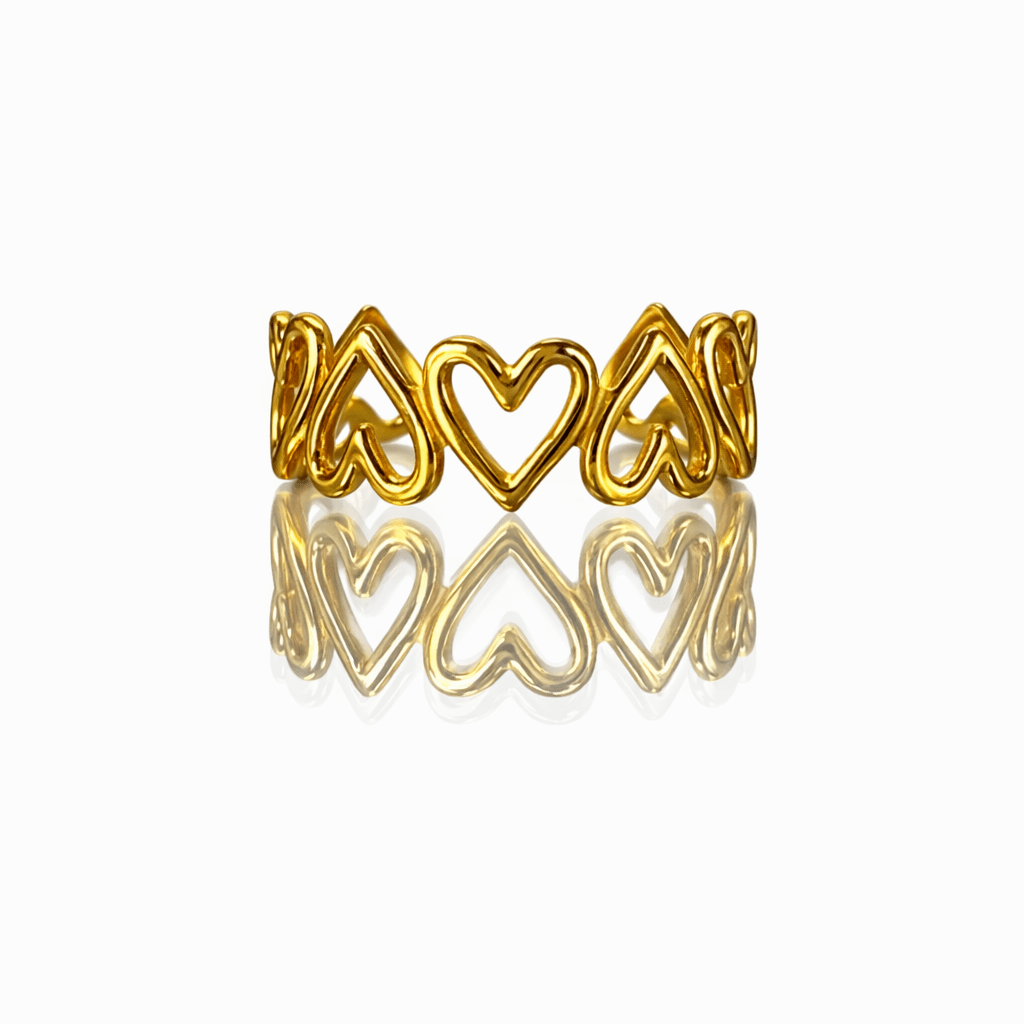Bague coeur acier inoxydable - Aurorejewels