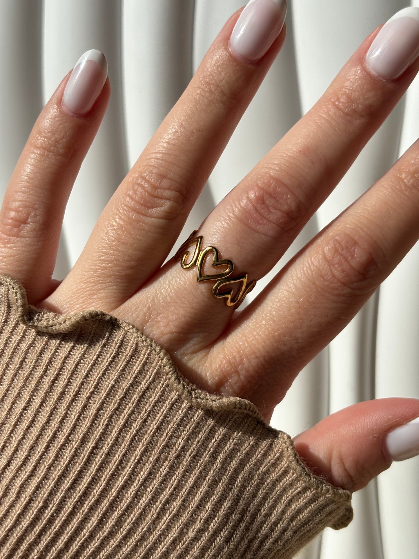 Bague coeur acier inoxydable - Aurorejewels