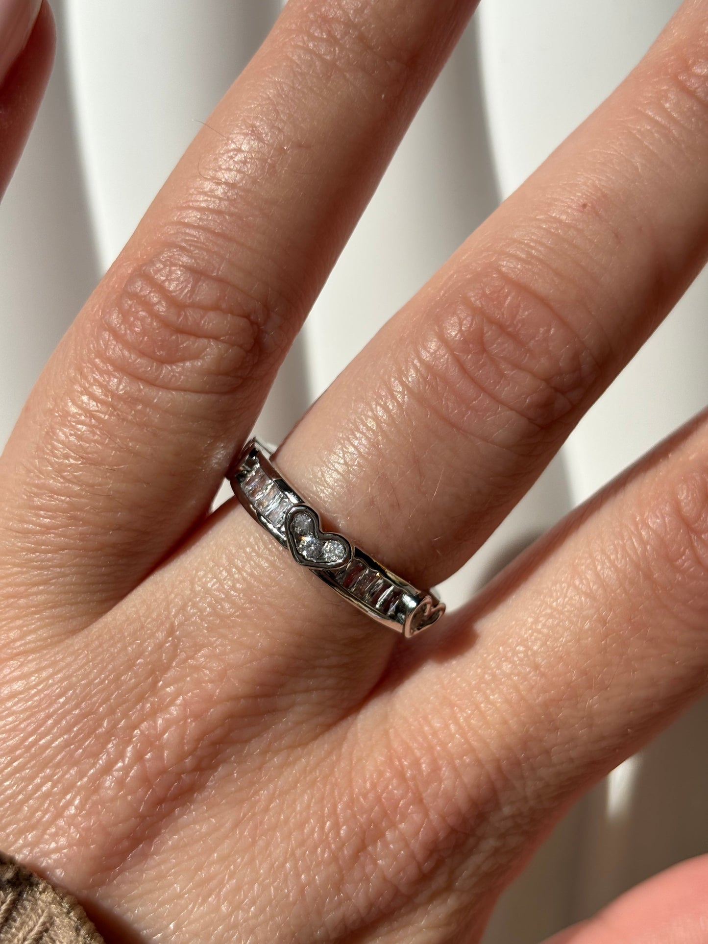 Bague coeur argentée - Aurorejewels