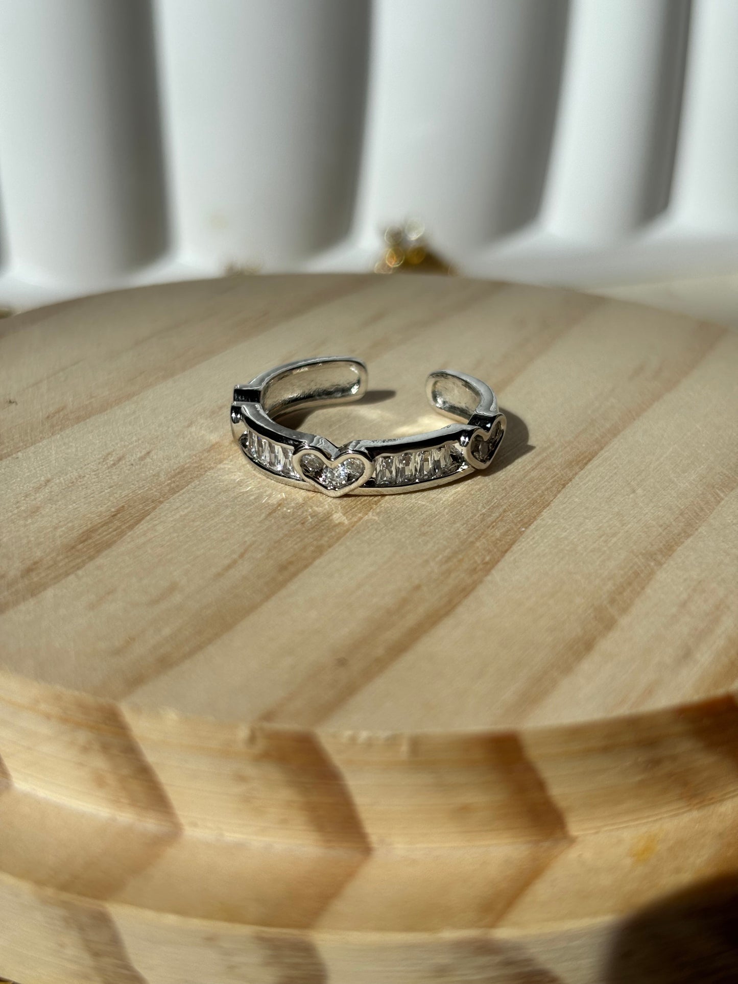Bague coeur argentée - Aurorejewels