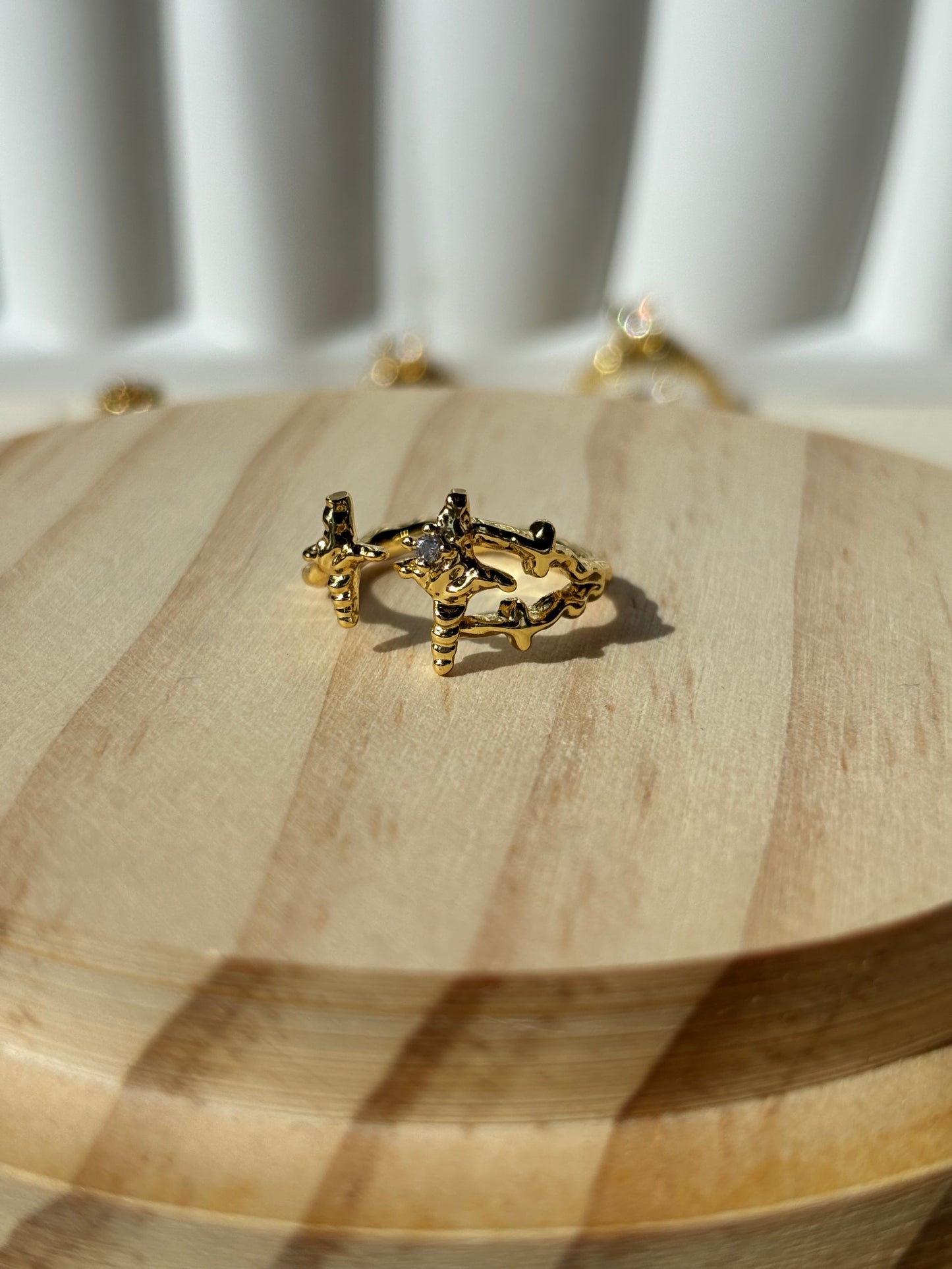 Bague étoile dorée - Aurorejewels