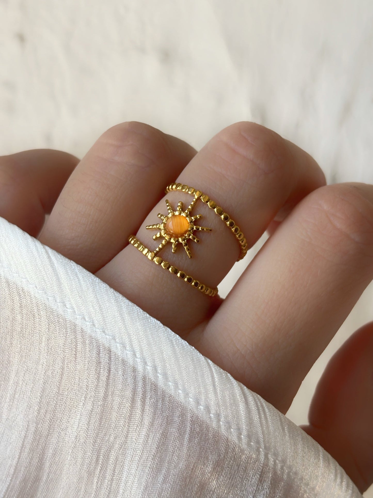 Bague orange - Aurorejewels