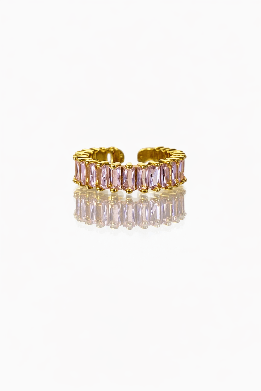 Bague pierre rose - Aurorejewels