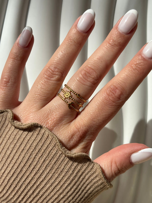 Bague soleil lune - Aurorejewels