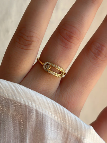 Bague strass acier inoxydable - Aurorejewels
