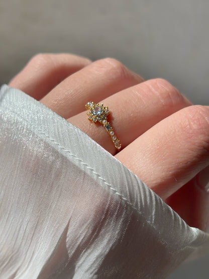 Bague strass & perles - Aurorejewels