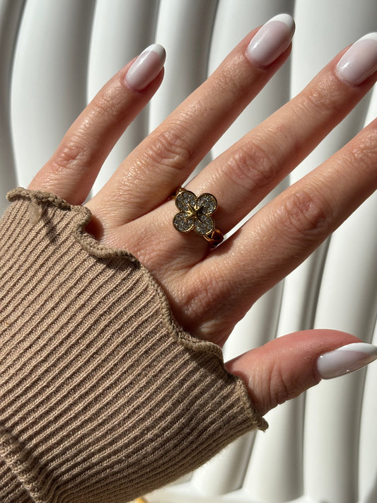 Bague trèfle acier inoxydable - Aurorejewels