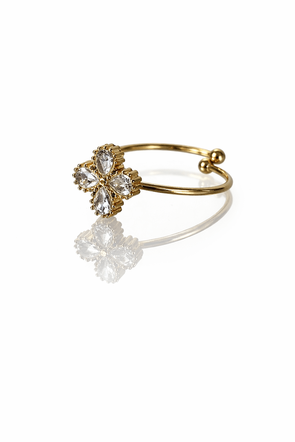 Bague tréfle or - Aurorejewels