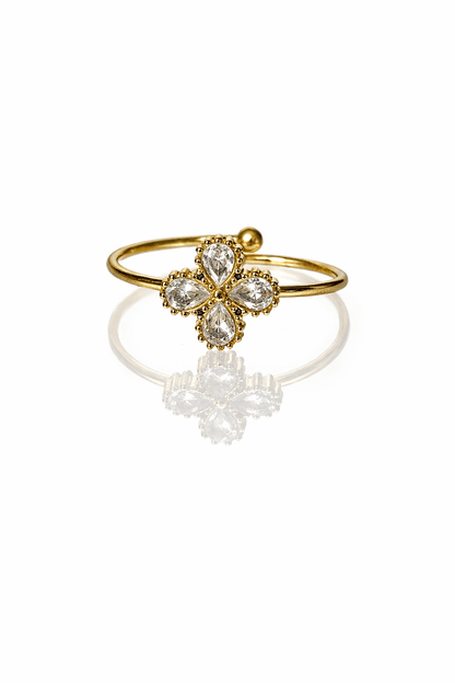 Bague tréfle or - Aurorejewels