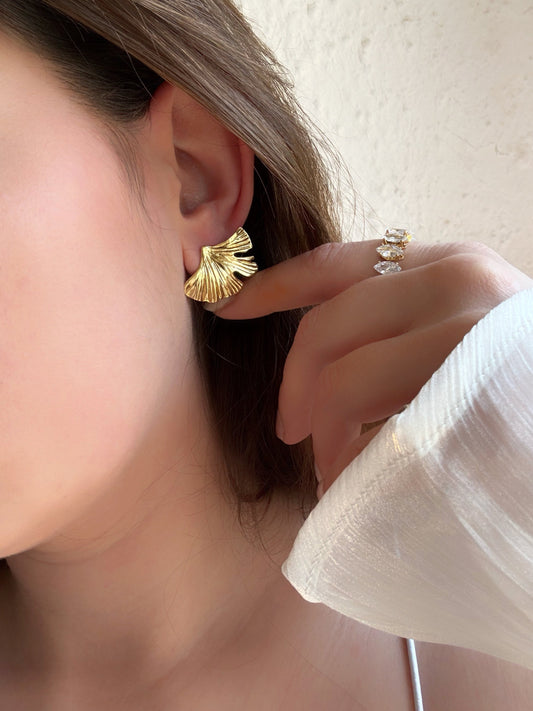 Boucles d'oreilles ginkgo - Aurorejewels