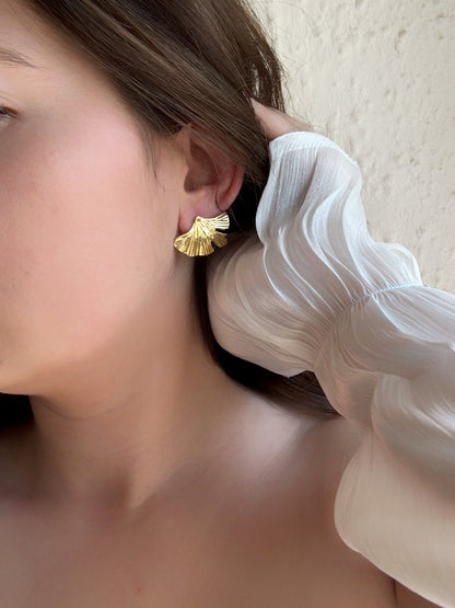 Boucles d'oreilles ginkgo - Aurorejewels