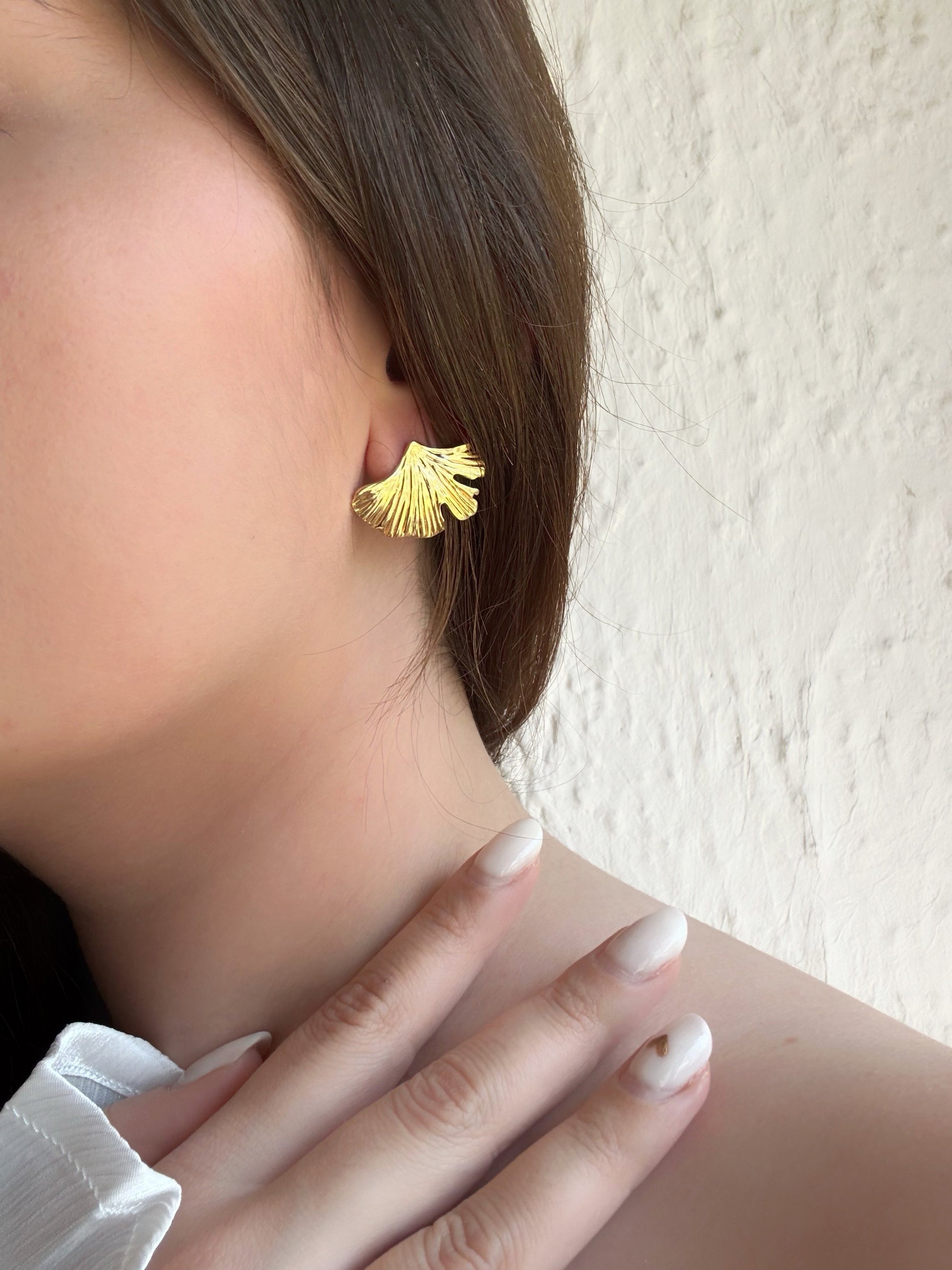 Boucles d'oreilles ginkgo - Aurorejewels