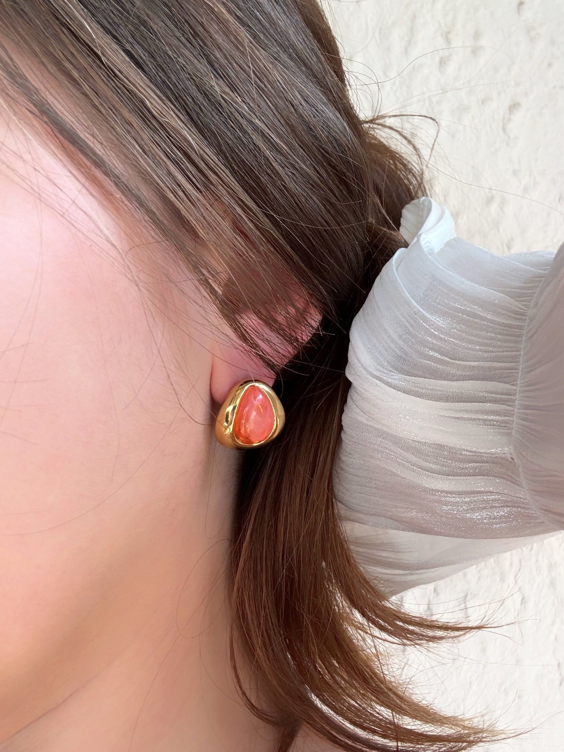 Boucles d’oreilles orange - Aurorejewels