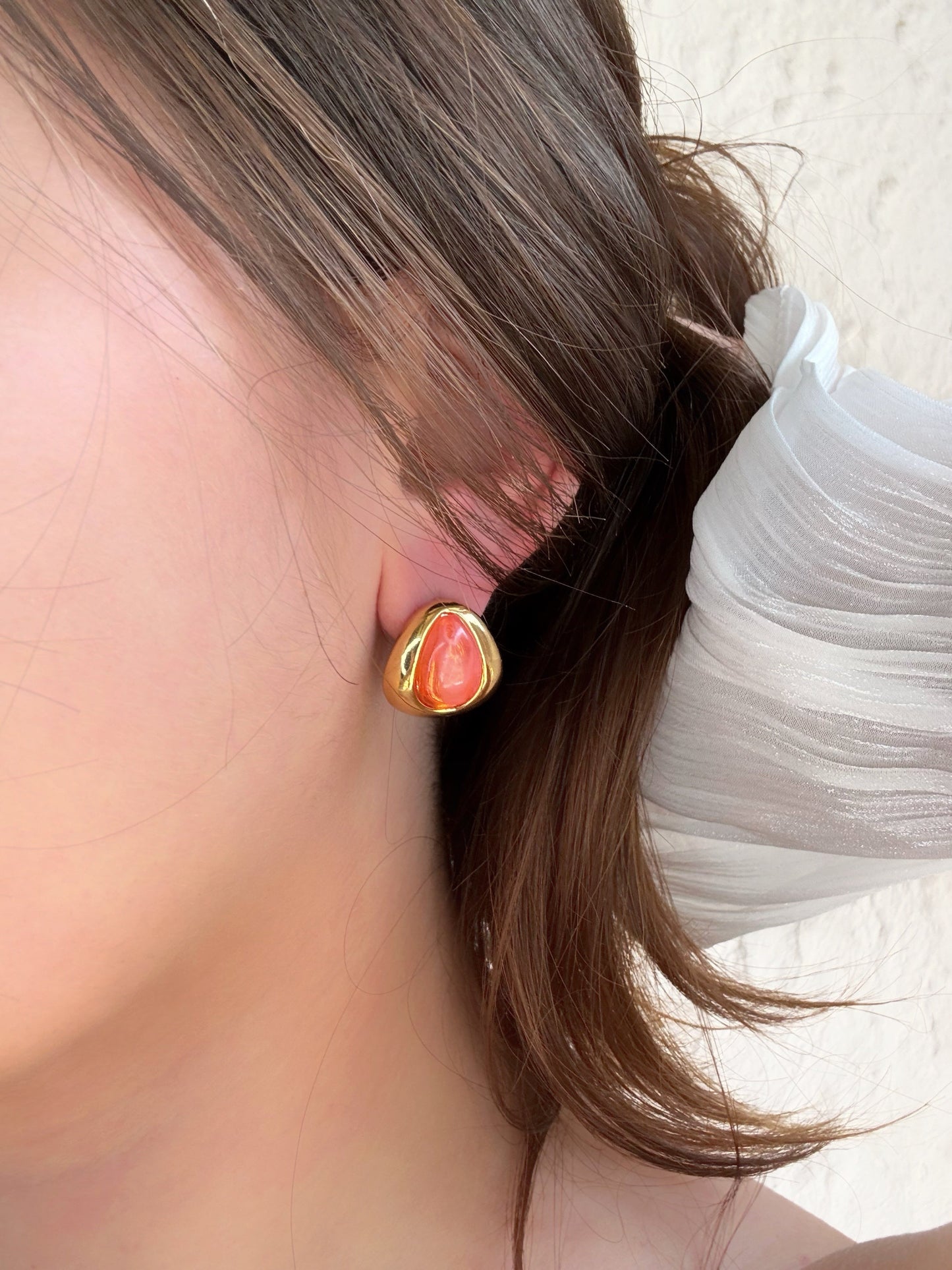 Boucles d’oreilles orange - Aurorejewels