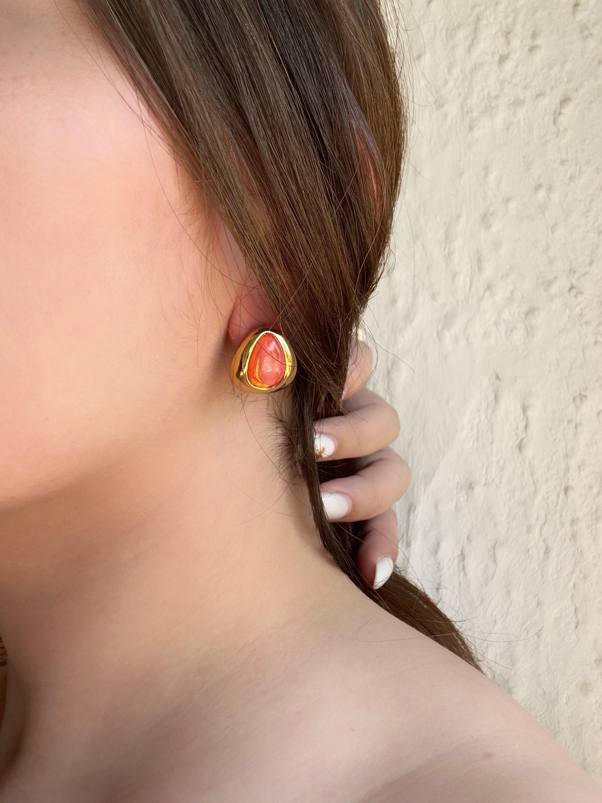 Boucles d’oreilles orange - Aurorejewels