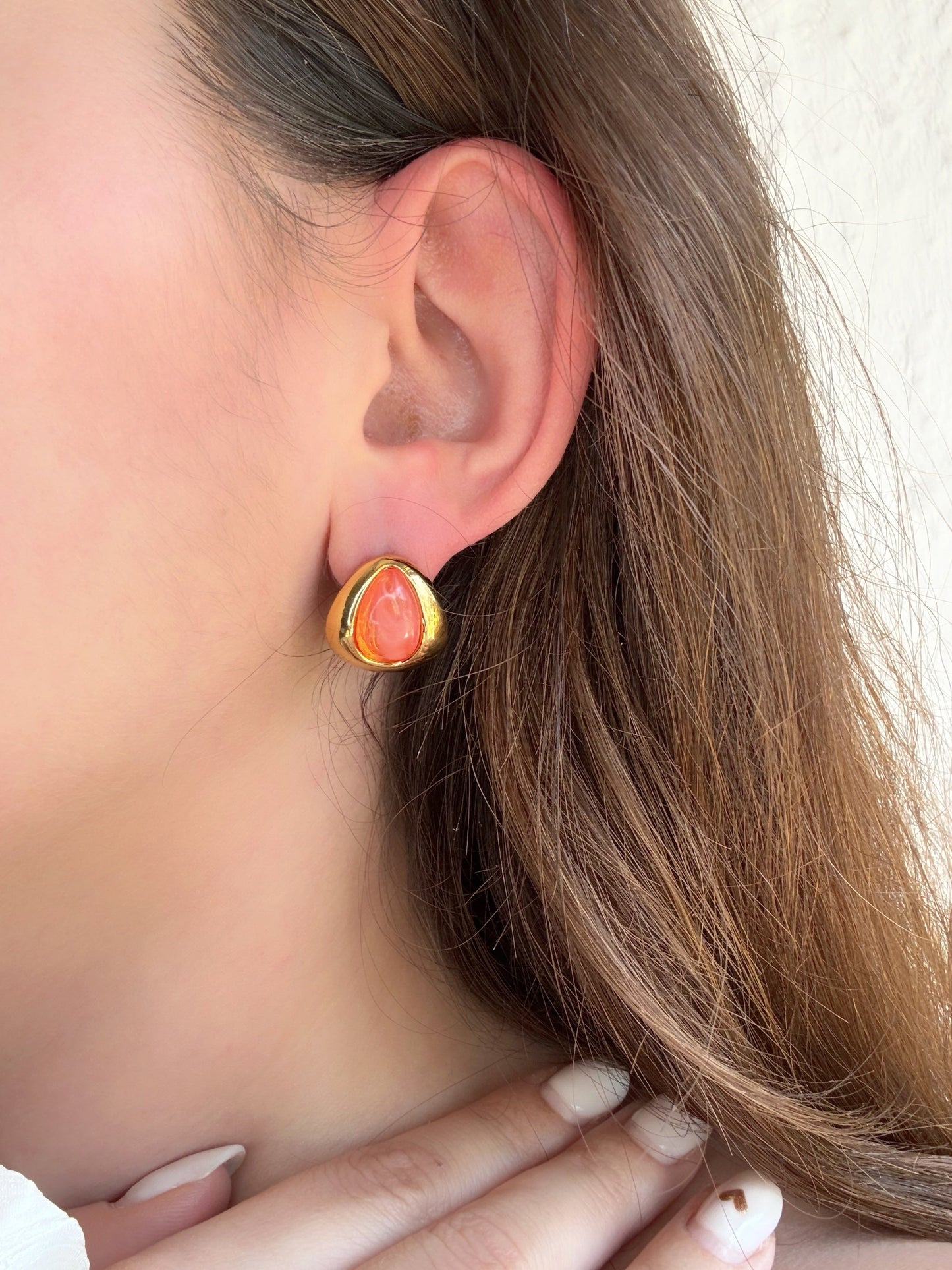 Boucles d’oreilles orange - Aurorejewels