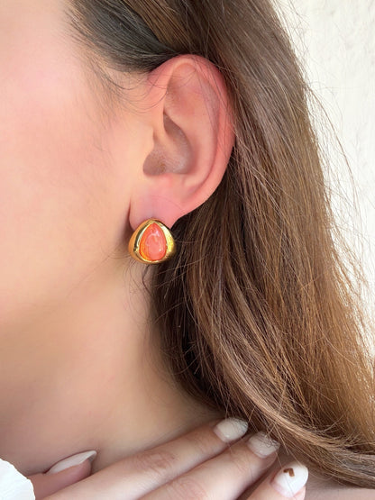 Boucles d’oreilles orange - Aurorejewels