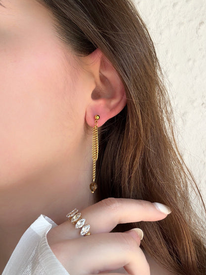 Boucles d'oreilles pendantes femme - Aurorejewels