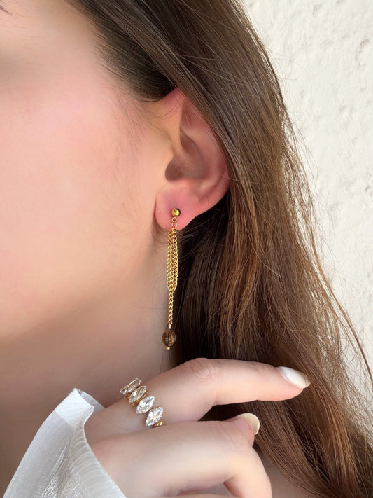 Boucles d'oreilles pendantes femme - Aurorejewels