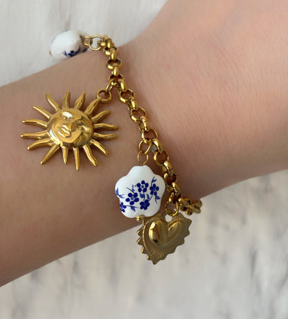 Bracelet breloque acier inoxydable - Aurorejewels