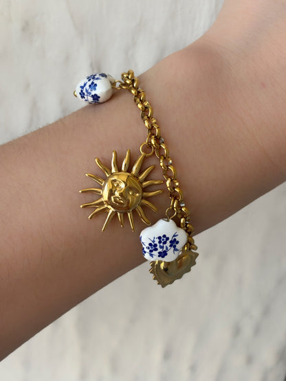 Bracelet breloque acier inoxydable - Aurorejewels