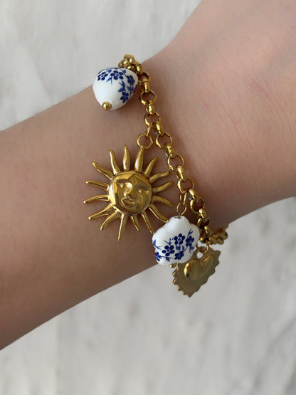 Bracelet breloque acier inoxydable - Aurorejewels