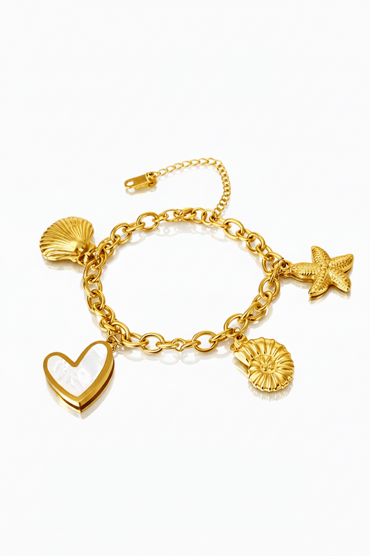Bracelet breloque coeur - Aurorejewels