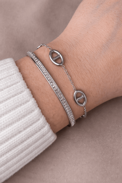 Bracelet jonc strass - Aurorejewels