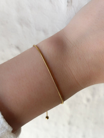 Bracelet lariat doré acier inoxydable - Aurorejewels
