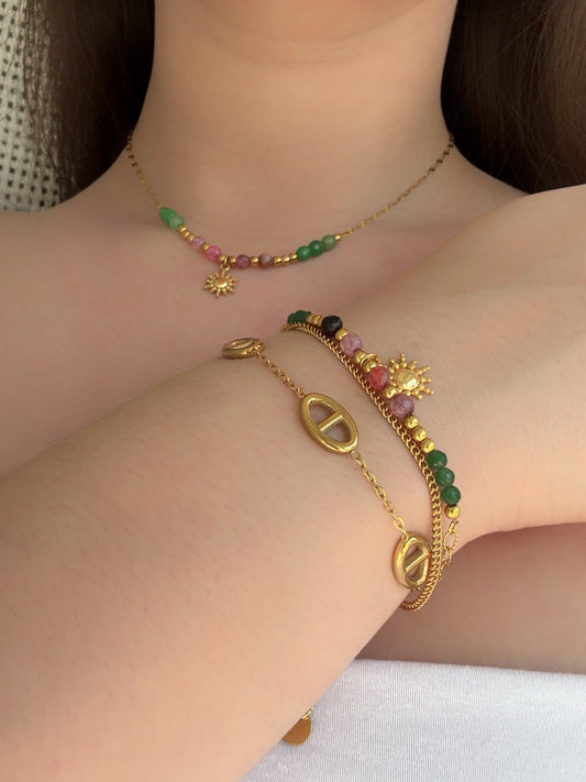 Bracelet tournesol - Aurorejewels