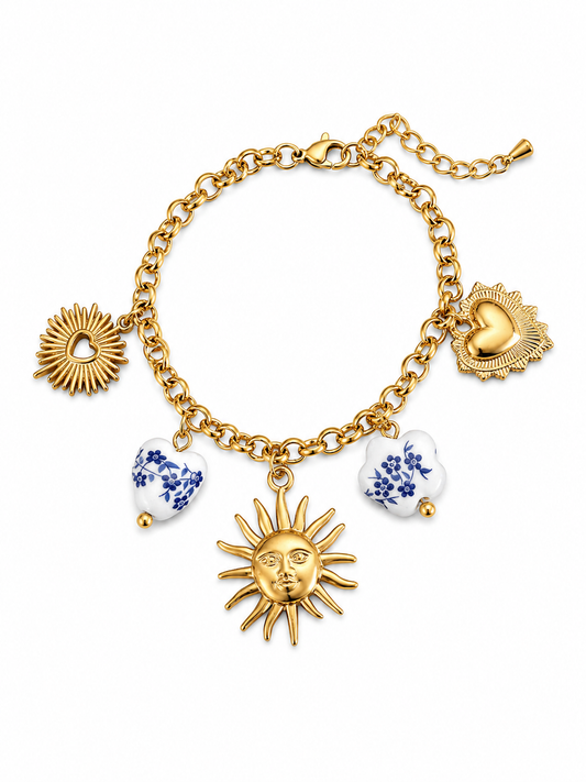 Pulsera con abalorios