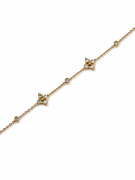 Pulsera flor strass