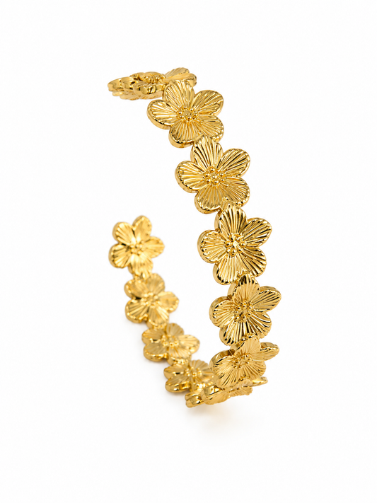 BRACELET JONC FLEUR