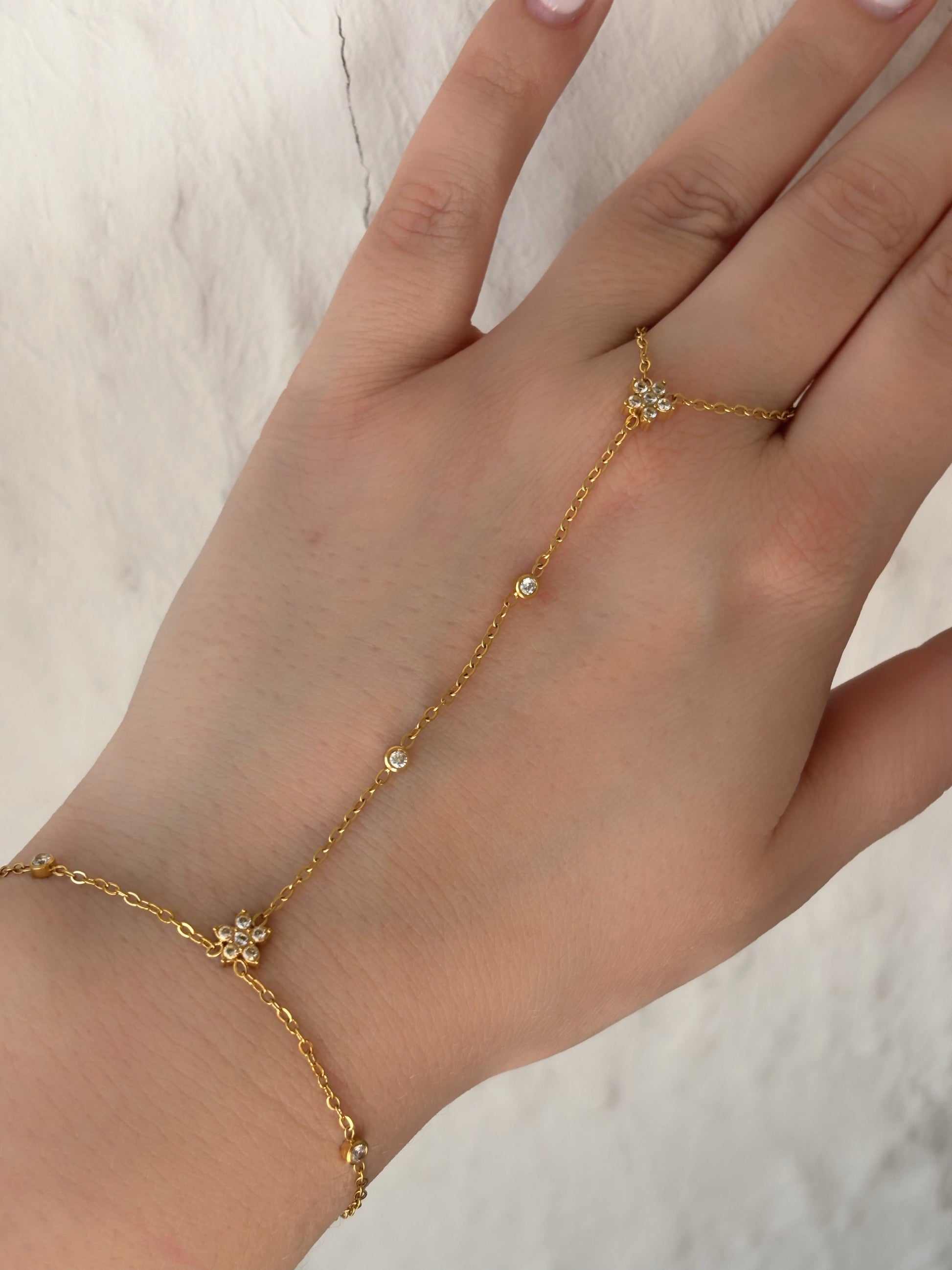 Chaîne de main or - Aurorejewels