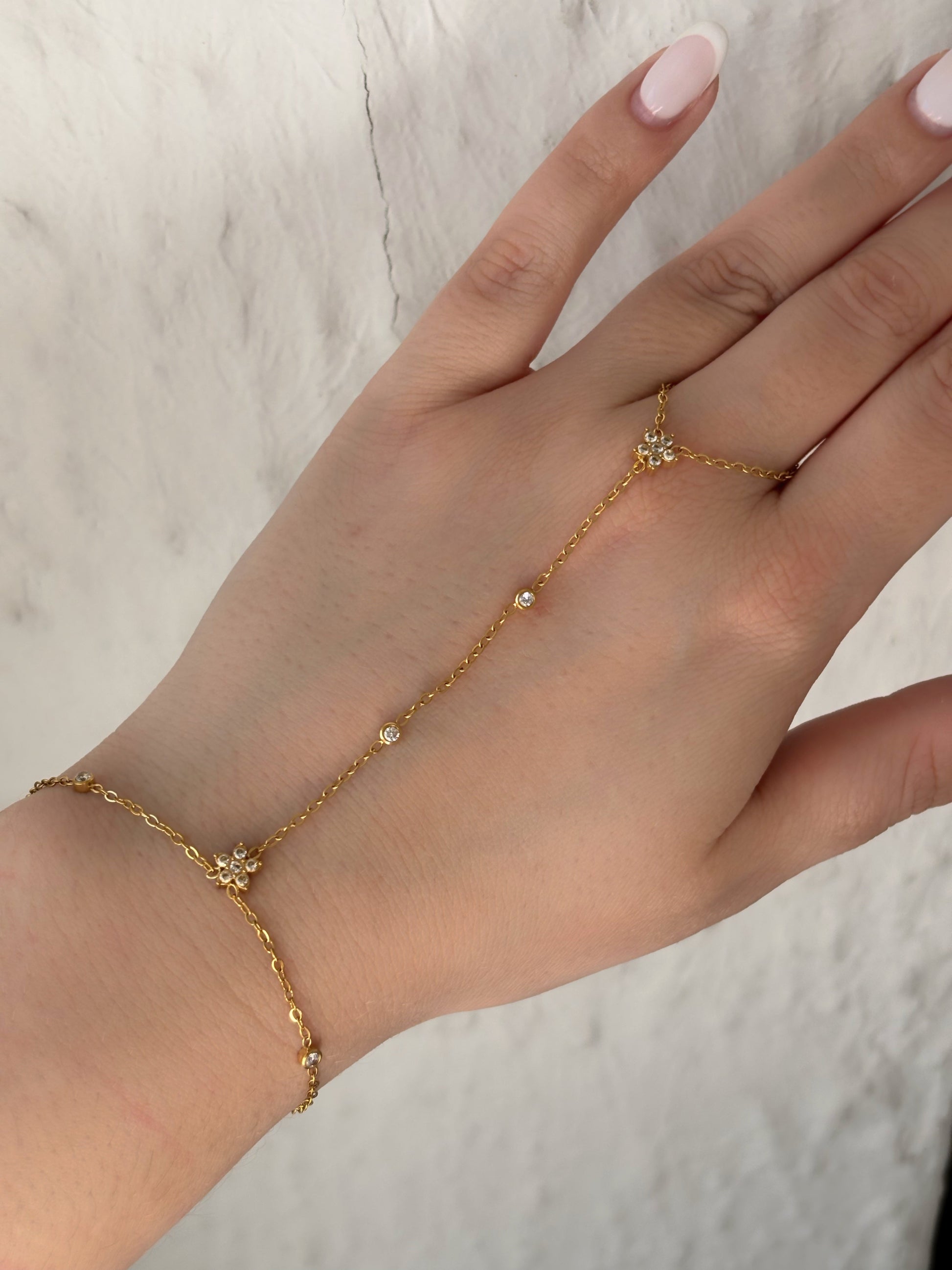 Chaîne de main or - Aurorejewels