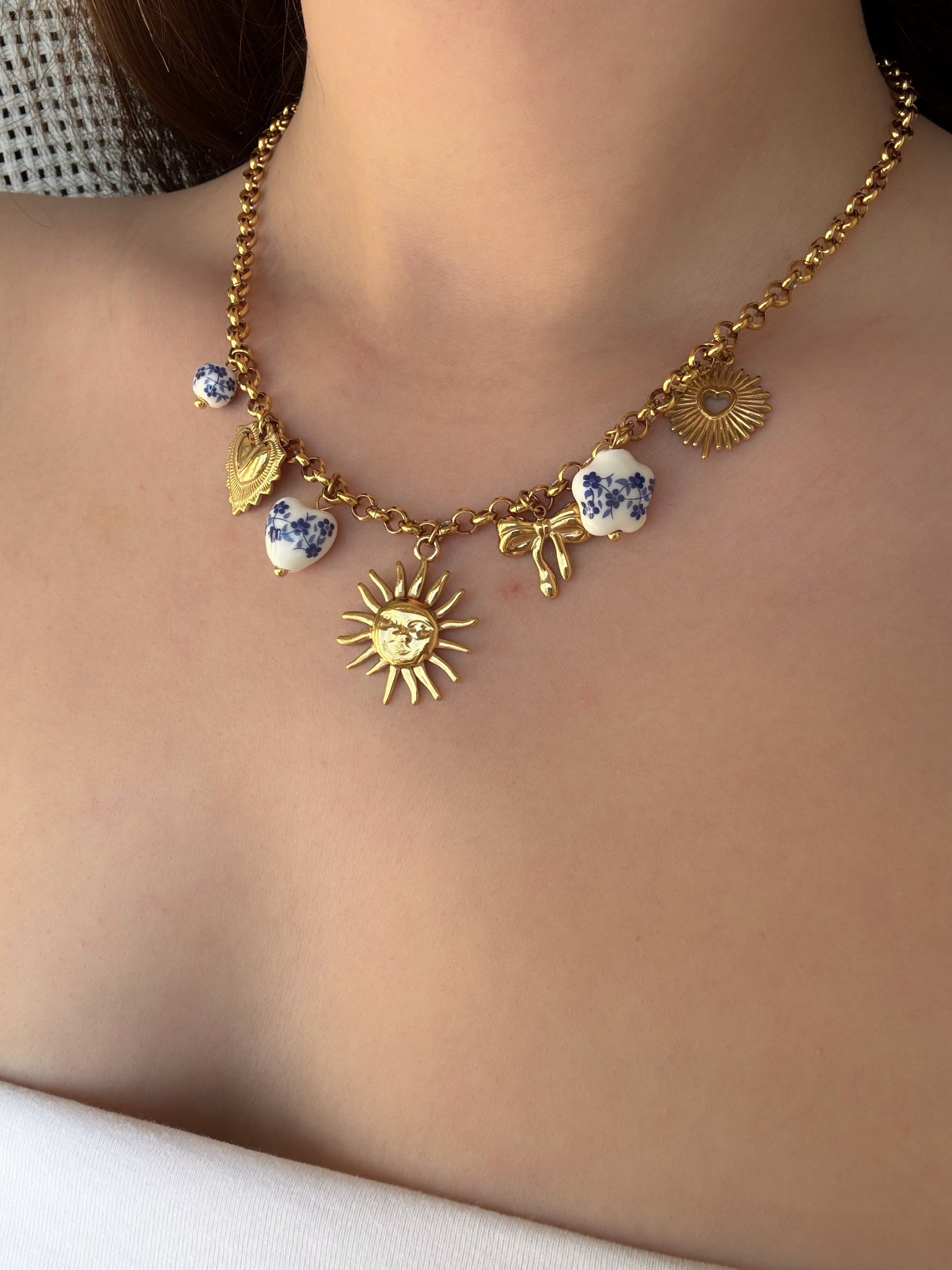Collier breloque acier inoxydable - Aurorejewels
