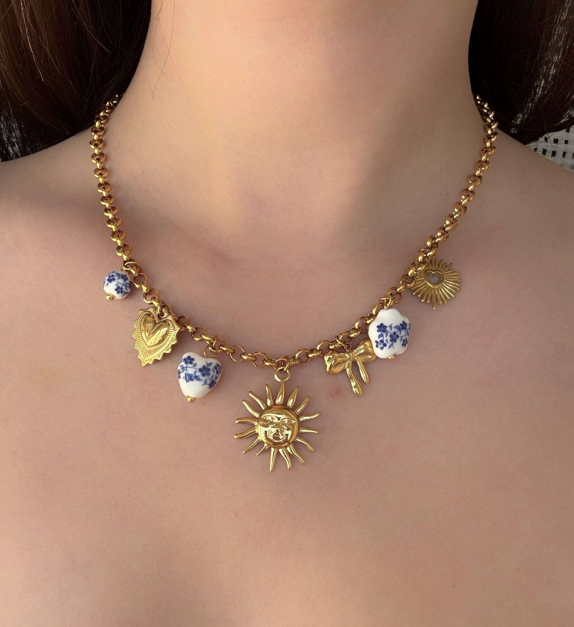 Collier breloque acier inoxydable - Aurorejewels