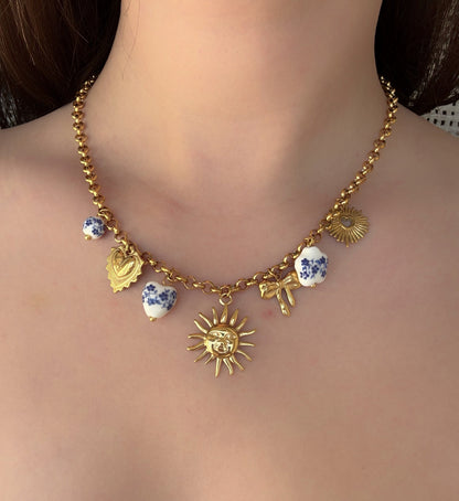 Collier breloque acier inoxydable - Aurorejewels